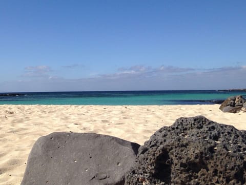 On the beach, beach towels