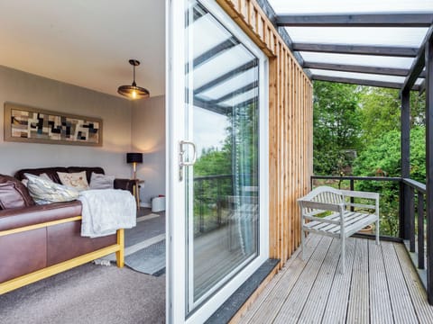 Decking with lounge doors open | Am Bothan, Naast, near Poolewe