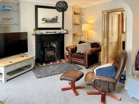 Living room with wood burner | Jacob’s Rest, Cromer