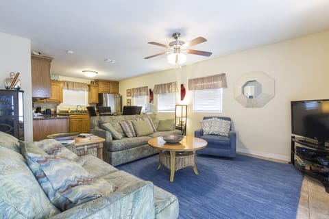 Upstairs living area.