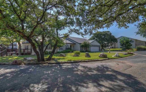 Curbside view of our home on cul-de-sac 