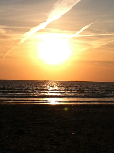 Beach nearby, sun loungers