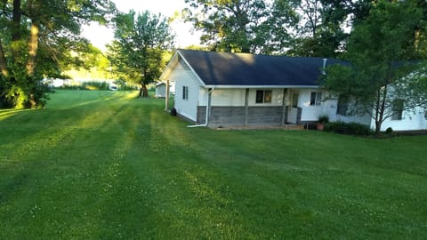 The front of our house from the top parking area.