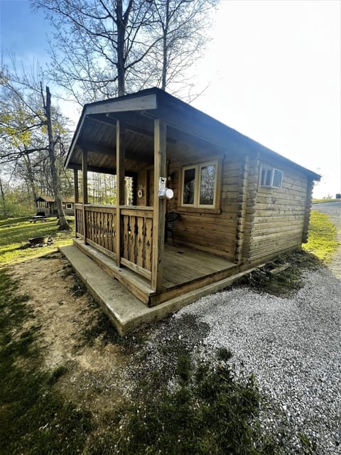Cabin 3 sits facing the lake