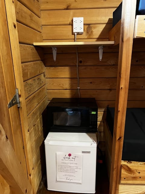 dorm fridge and microwave