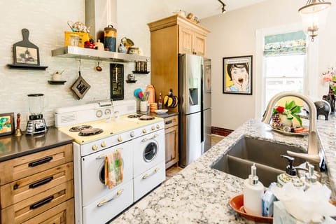 1950's Vintage Western Holly Gas Stove, Cooktop & Grill - Kitchen's centerpiece.