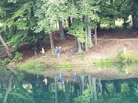 Catch and release fishing in 5 acre Pastor Baggett Lake.