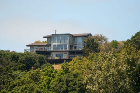 Our home is perched atop the hill of the Upper Hawthorne Canyon with 360 views