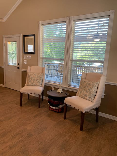 Additional seating in living room 