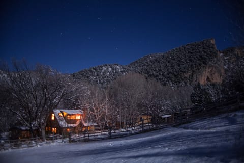 The Main Cabin on full moon night.