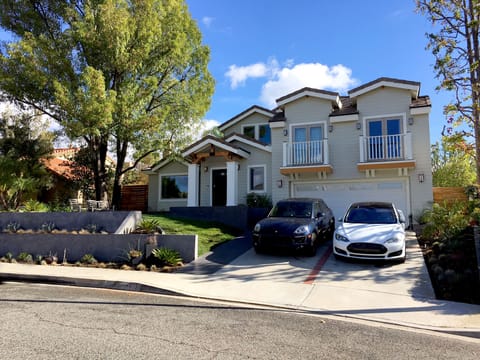 2 car driveway with EV charger 