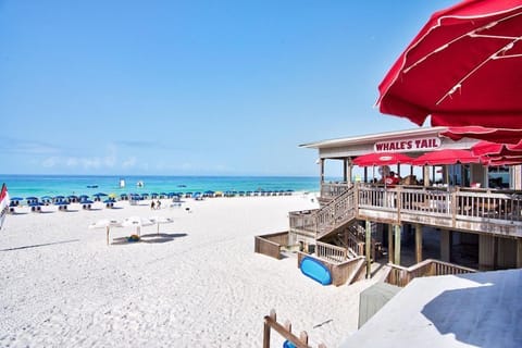 Private beach, sun loungers, beach towels