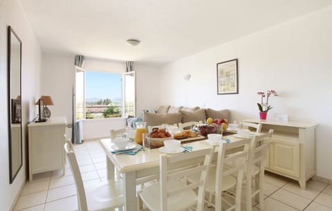 Eat dinner at the dining table with seating for everyone!