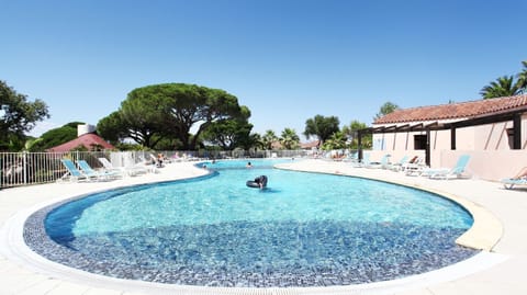 The pool is open during the summer!