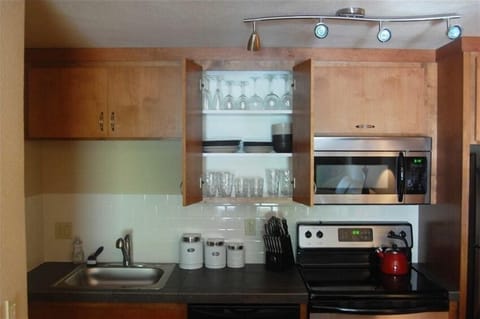 Kitchen is well stocked