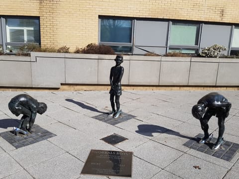 Gorbals Boys sculpture by local artist