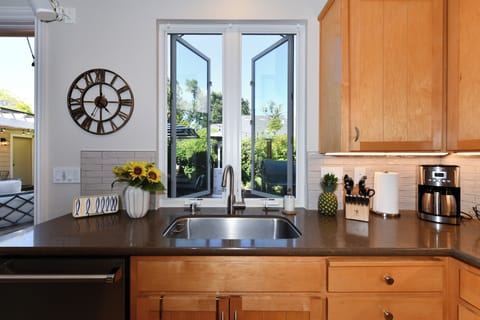 Kitchen Sink area overlooking Patio