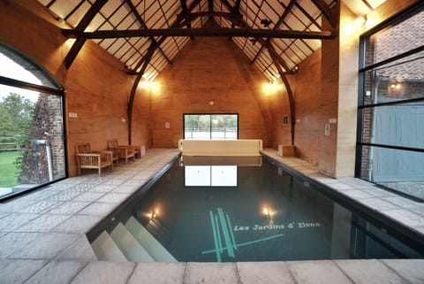 Indoor pool, a heated pool