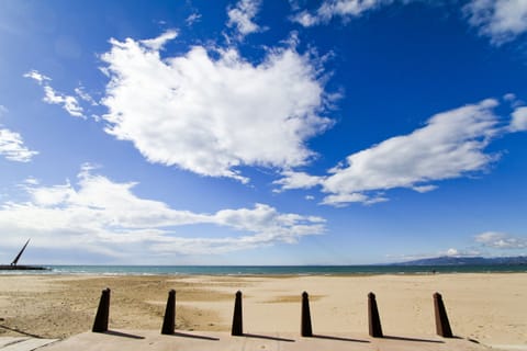 On the beach