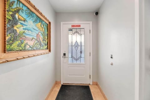 Ground floor security entrance into our building