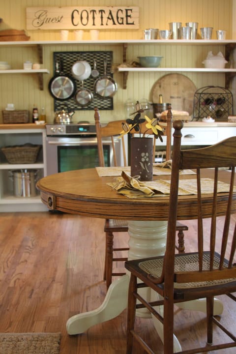 The dining room table