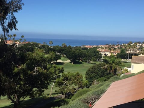 Golf Course and Ocean View from Master Bedroom Balcony. 