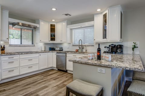 Fully Stocked Chef's Kitchen with Everything Needed for Easy Meal Prep, Including a Rice Cooker