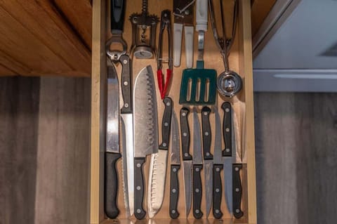 Utensils are available to use 