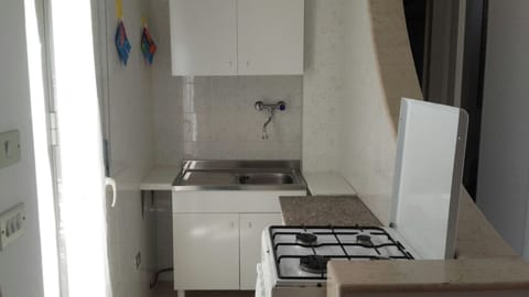 Fridge, stovetop, cookware/dishes/utensils