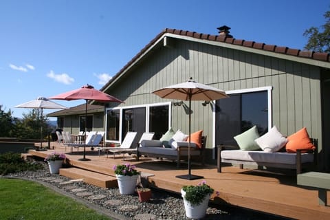 Back Deck with spectacular views of the Alexander