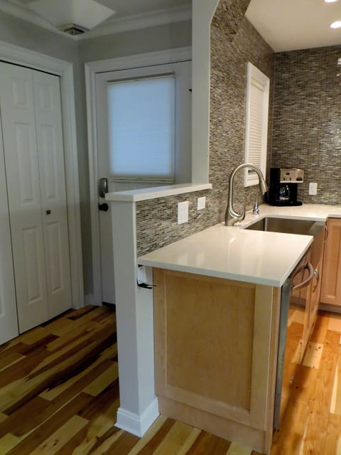 Both entry points have a keypad lock programmed just for your stay.