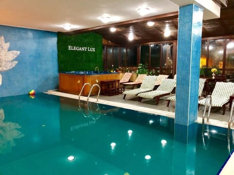 Indoor pool, a heated pool