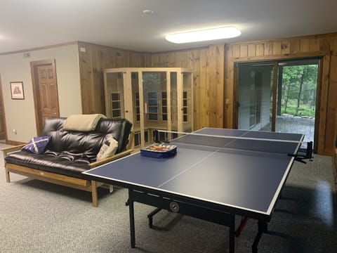 New Ping Pong Table, Futon and Infra-red sauna