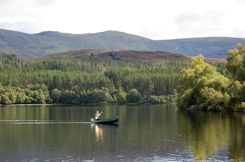 Canoeing on Loch Knockie.