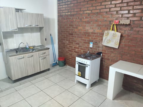 Fridge, oven, electric kettle, cookware/dishes/utensils