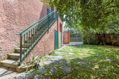 Private parking space and little private garden