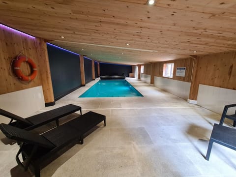 Indoor pool, a heated pool