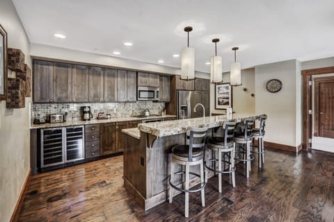 Indoors, Hardwood, Kitchen, Kitchen Island, Floor