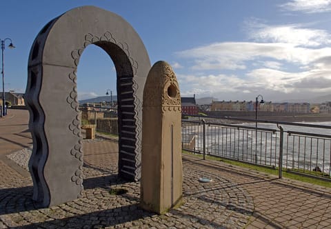 Aolchloch Punta Monument in Bundoran, County Donegal