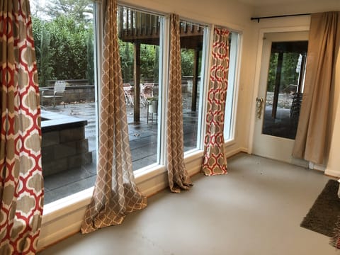 Lots of light and a great outdoor patio, shared