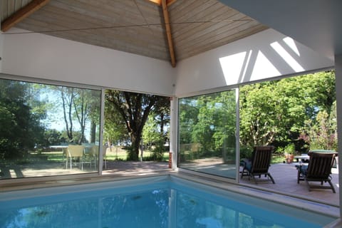 Indoor pool, a heated pool