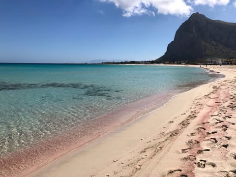 Beach nearby, sun loungers