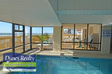 Indoor pool, a heated pool