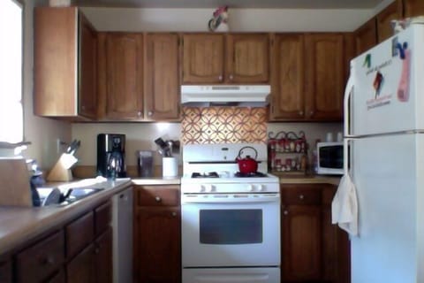 All new kitchen appliances with gas stove