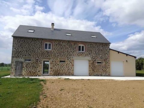 Front of gite/parking area