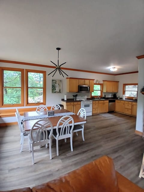 Large table for meals and card games