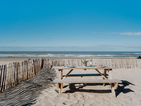 On the beach