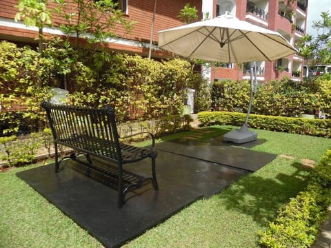 Private garden for this apartment