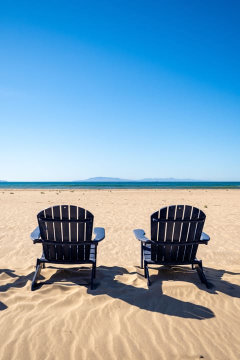 On the beach