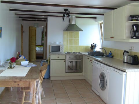 Kitchen and dining area
